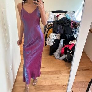 Rampage Shimmering Purple Maxi Dress